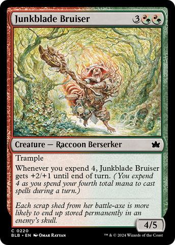 Junkblade Bruiser (BLB-220) - Bloomburrow Foil