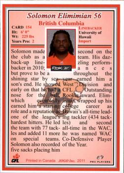 2011 Jogo CFL