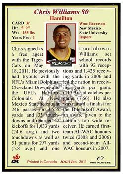 2011 Jogo CFL  Rookies