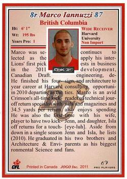 2011 Jogo CFL  Rookies