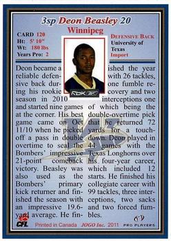 2011 Jogo CFL  Short Prints