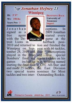 2011 Jogo CFL  Short Prints