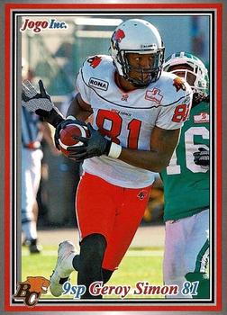 2011 Jogo CFL  Short Prints