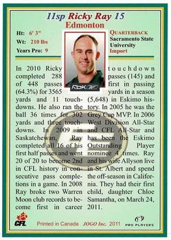 2011 Jogo CFL  Short Prints