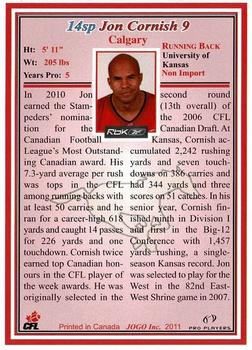 2011 Jogo CFL  Short Prints