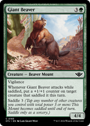 Giant Beaver (OTJ-165)  Foil - Outlaws of Thunder Junction