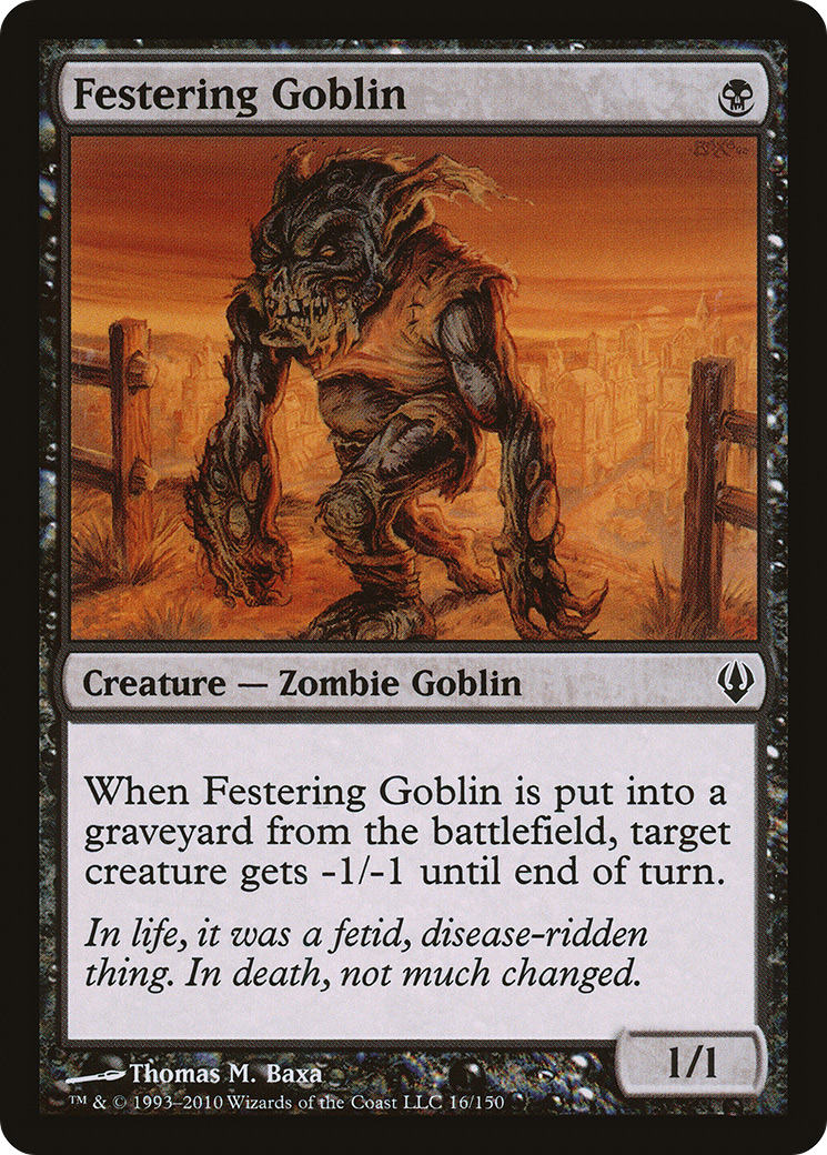 Festering Goblin (ARC-016)  - Archenemy