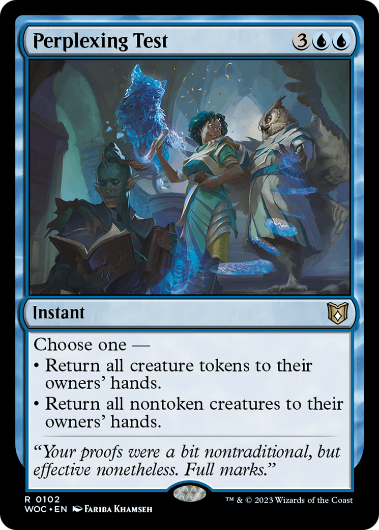 Perplexing Test (WOC-102)  - Wilds of Eldraine Commander