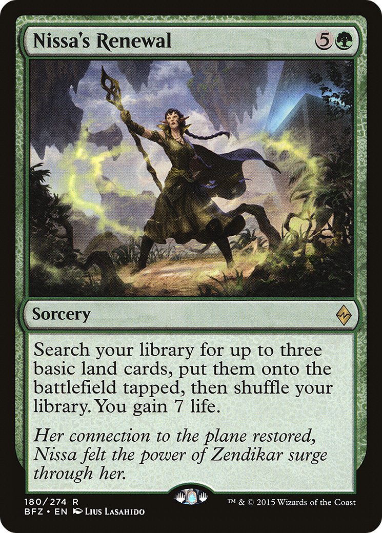 Nissa's Renewal (BFZ-180)  - Battle for Zendikar