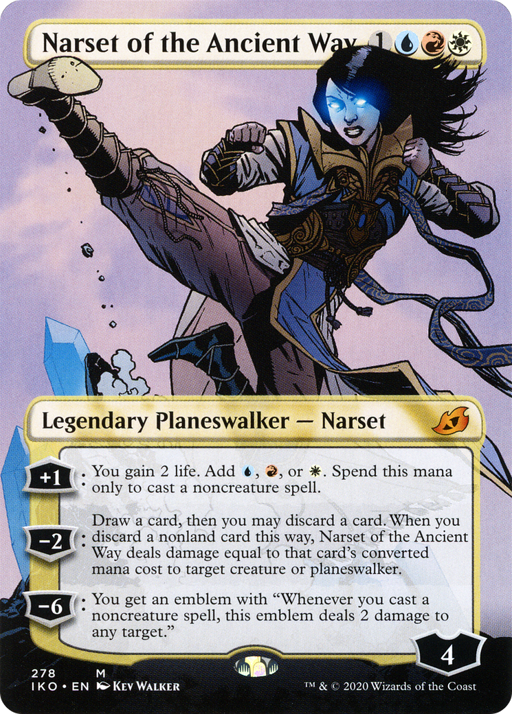 Narset of the Ancient Way (Borderless) (IKO-278)  Foil - Ikoria: Lair of Behemoths
