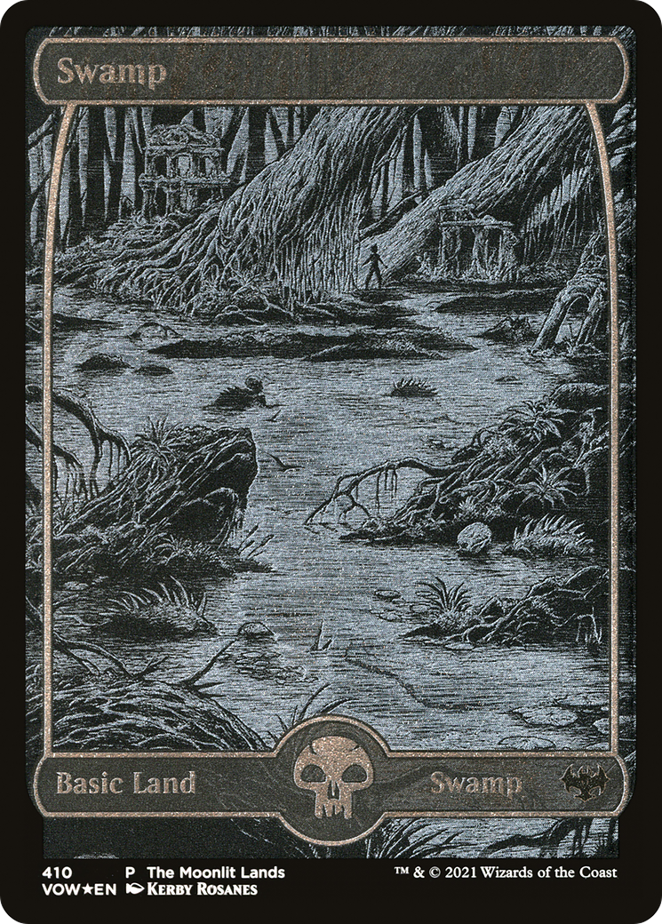 Swamp (VOW-410)  Etched Foil - Innistrad: Crimson Vow