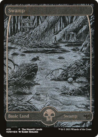 Swamp (VOW-410)  Etched Foil - Innistrad: Crimson Vow