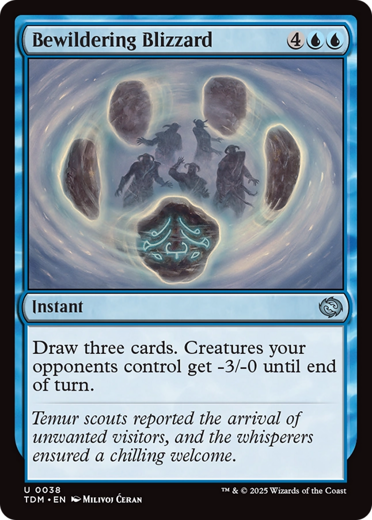 Bewildering Blizzard (TDM-038)  Foil - Tarkir: Dragonstorm