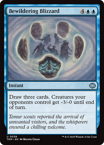 Bewildering Blizzard (TDM-038)  Foil - Tarkir: Dragonstorm