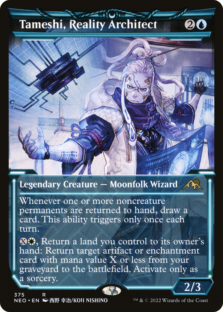 Tameshi, Reality Architect (Showcase) (NEO-375)  - Kamigawa: Neon Dynasty: (Showcase)