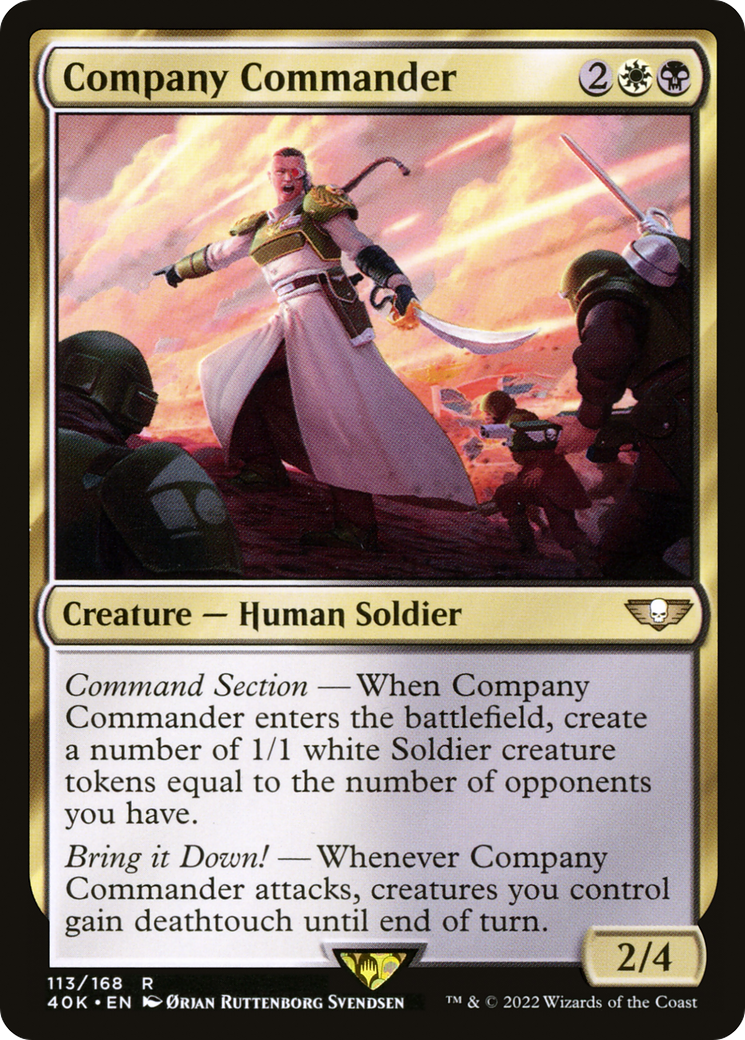 Company Commander (40K-113) - Warhammer 40,000 Commander