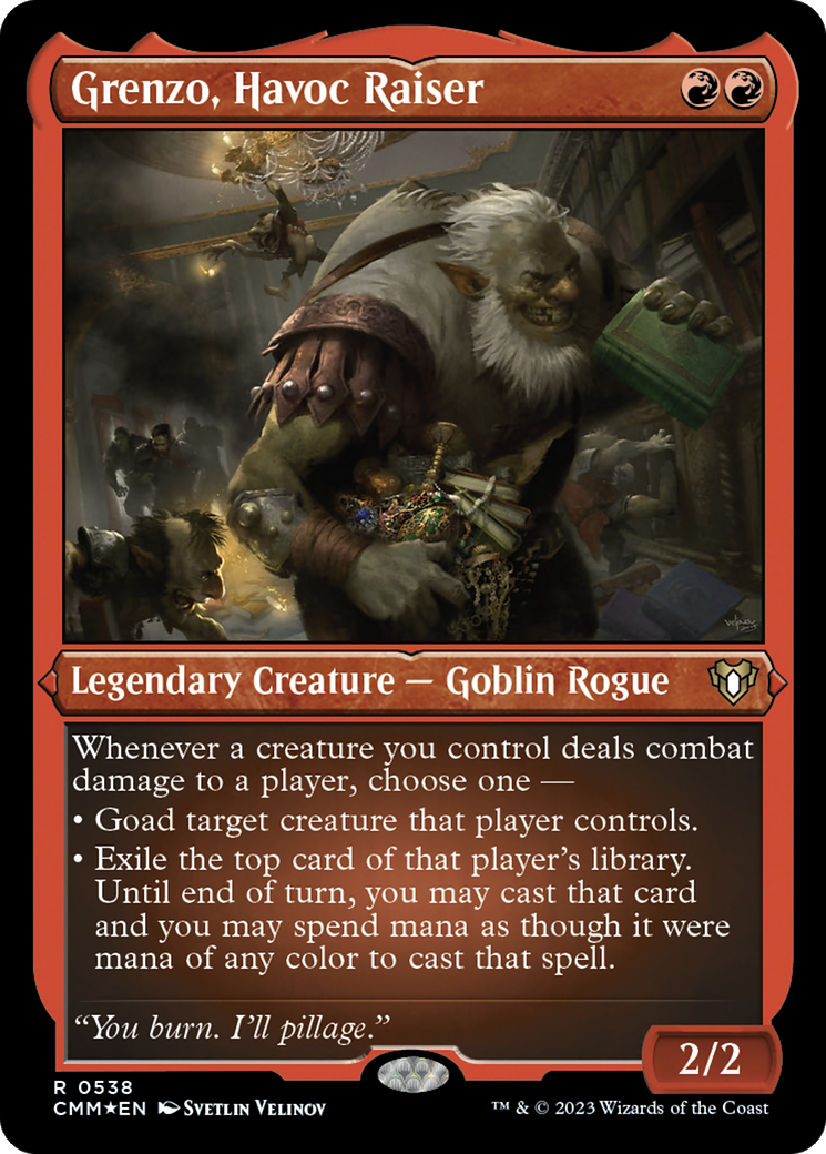 Grenzo, Havoc Raiser (CMM-538)  Etched Foil - Commander Masters
