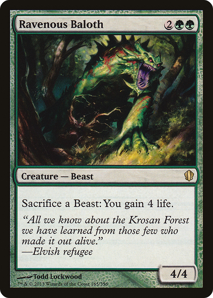 Ravenous Baloth (C13-165)  - Commander 2013