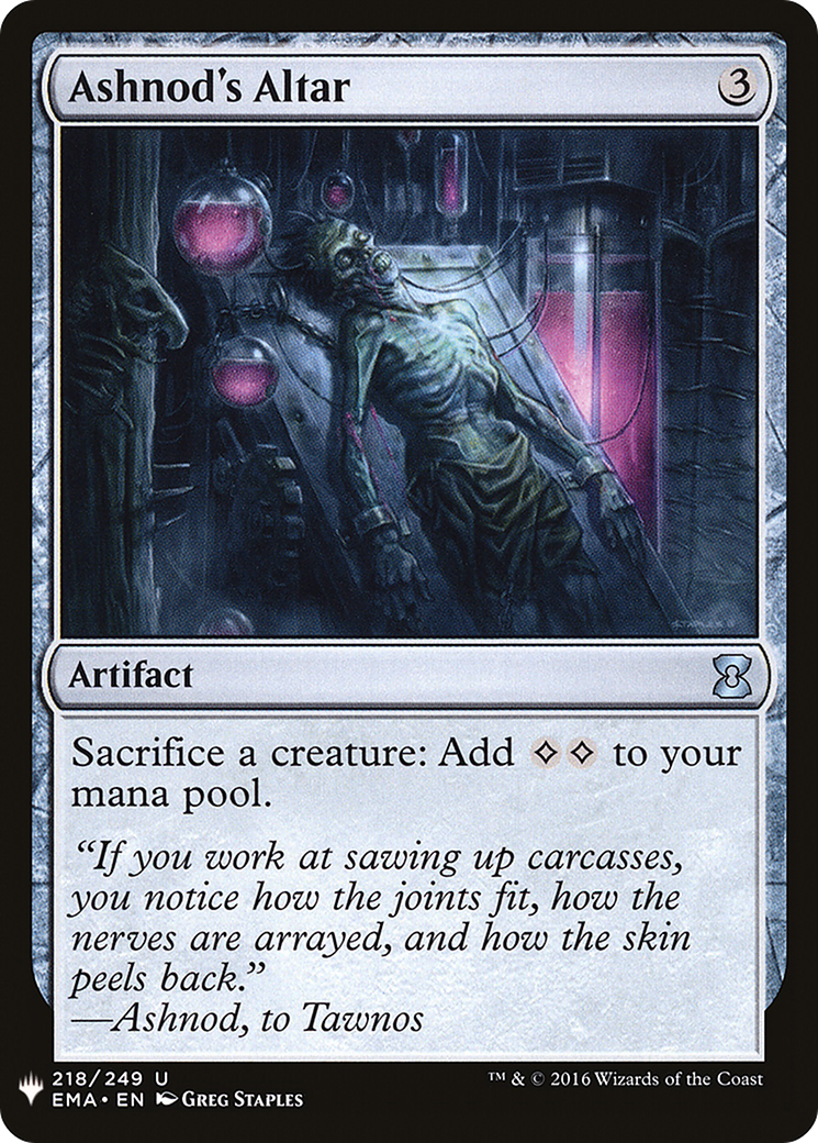 Ashnod's Altar (LIST-218)  - The List