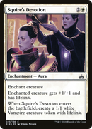 Squire's Devotion (RIX-025)  - Rivals of Ixalan