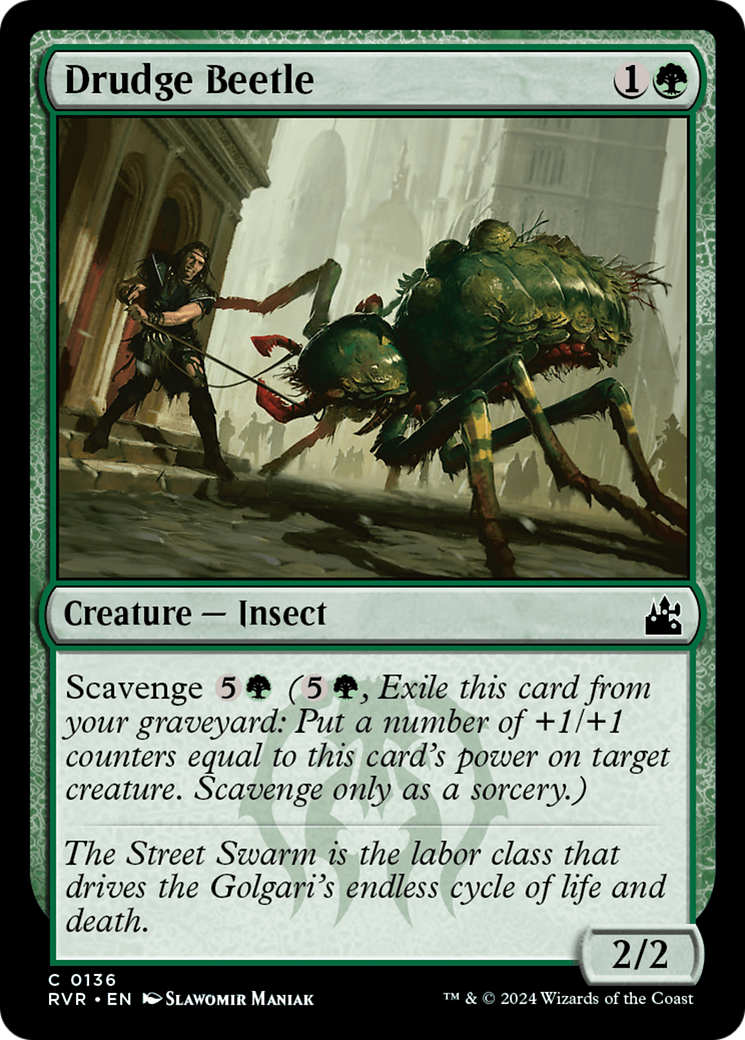 Drudge Beetle (RVR-136)  - Ravnica Remastered