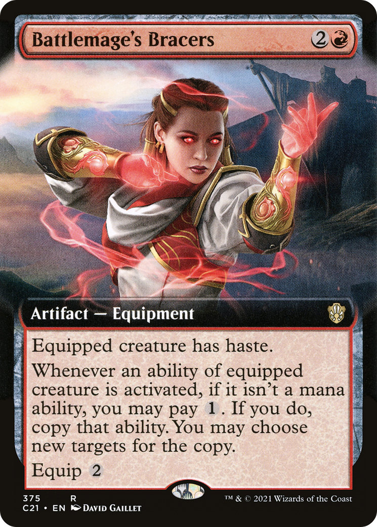 Battlemage's Bracers (Extended Art) (C21-375)  - Commander 2021: (Extended Art)