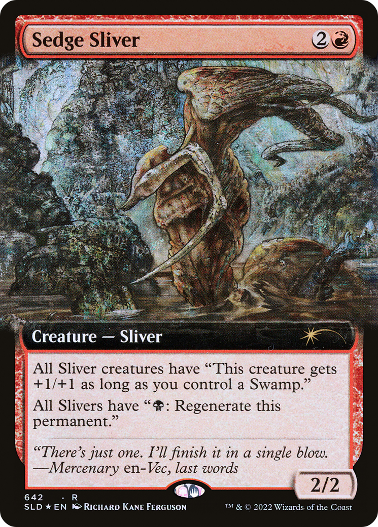 Sedge Sliver (Extended Art) (SLD-642) - Secret Lair Drop: (Extended Art) Foil