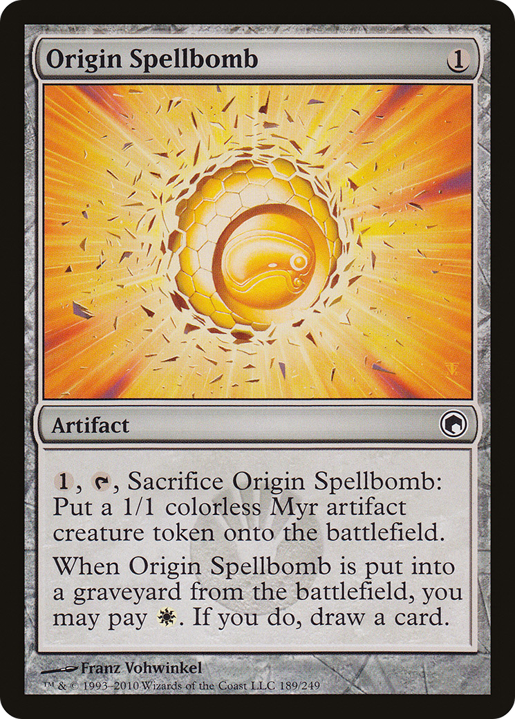 Origin Spellbomb (SOM-189)  Foil - Scars of Mirrodin