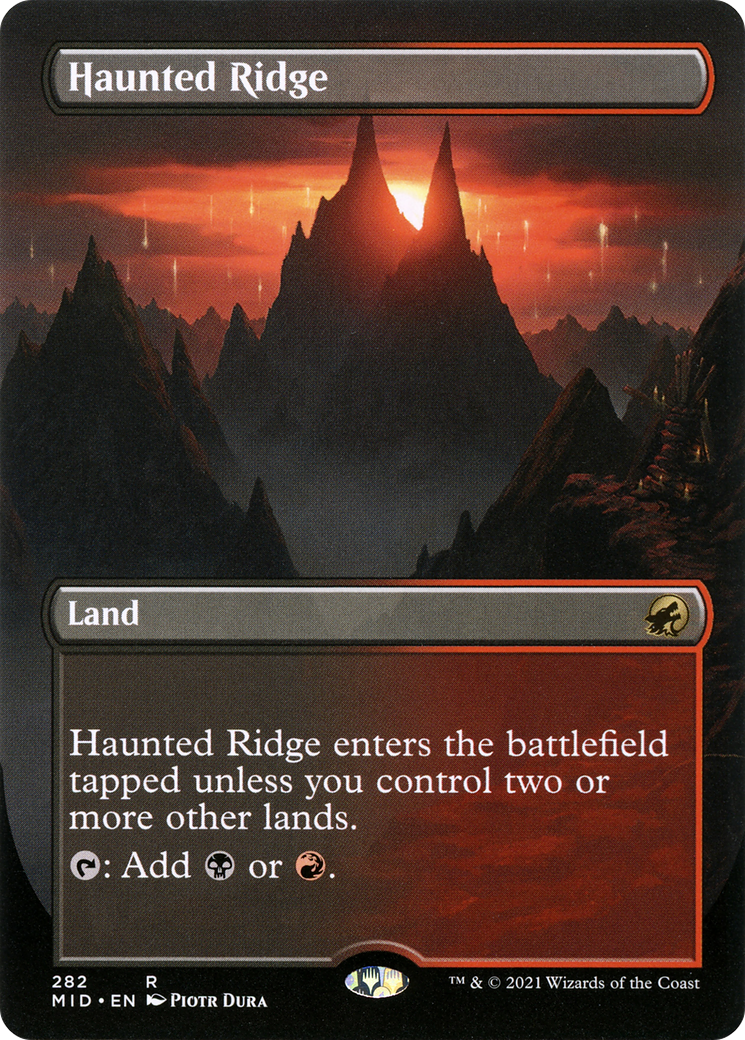 Haunted Ridge (Borderless) (MID-282)  - Innistrad: Midnight Hunt