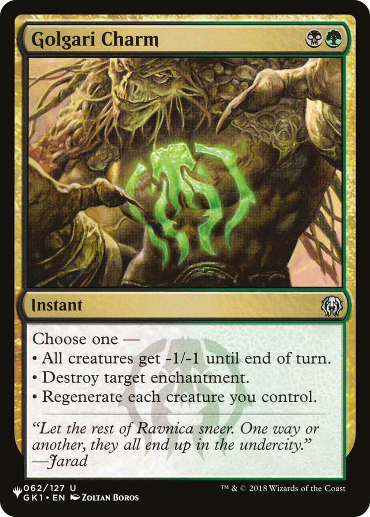 Golgari Charm (LIST-062/127)  - The List