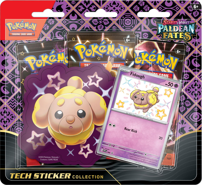 Pokemon Scarlet & Violet: Paldean Fates Tech Sticker Collection - Fidough