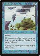 Timid Drake (MMQ-111)  Foil - Mercadian Masques
