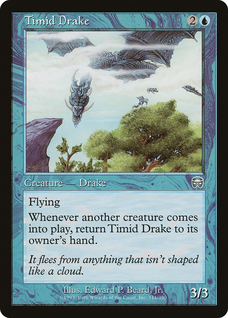 Timid Drake (MMQ-111)  - Mercadian Masques