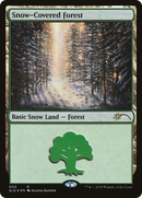 Snow-Covered Forest (5) (SLD-005)  Foil - Secret Lair Drop