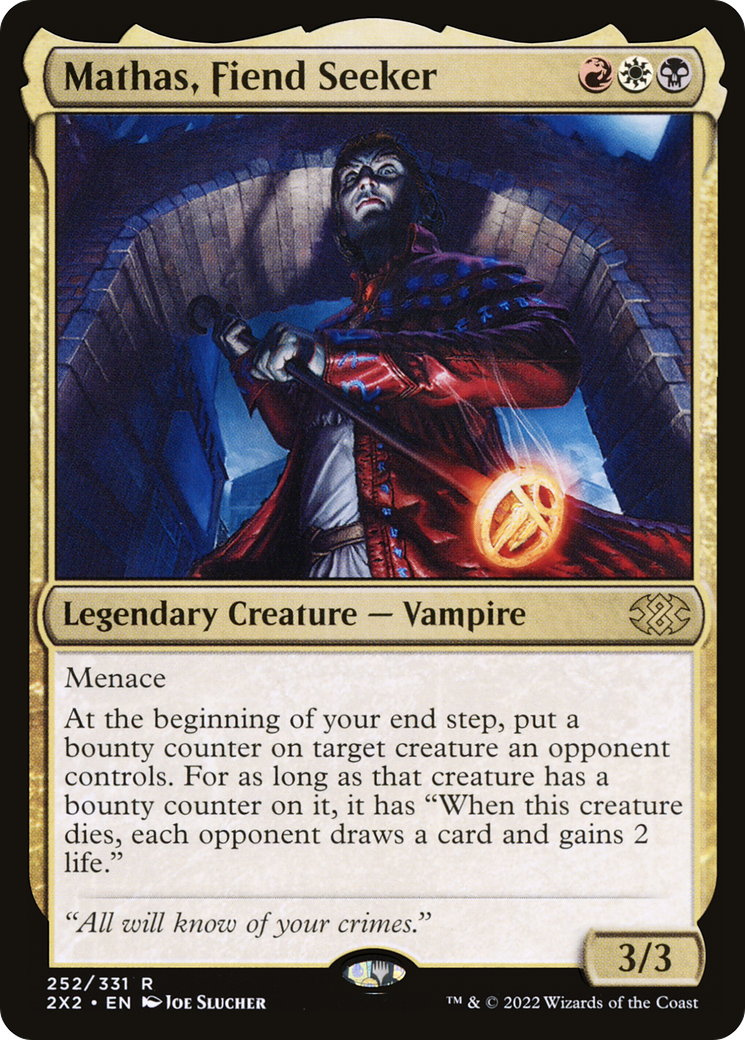 Mathas, Fiend Seeker (2X2-252)  Foil - Double Masters 2022