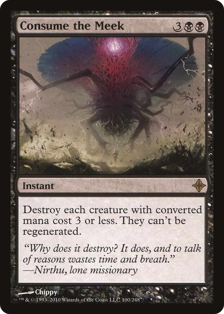 Consume the Meek (ROE-100)  Foil - Rise of the Eldrazi