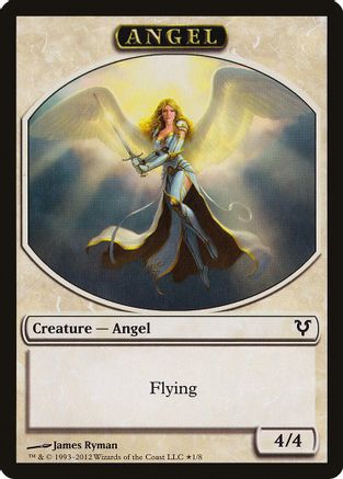 Angel // Demon Double-Sided Token (AVR-1 // 5)  Foil - Avacyn Restored