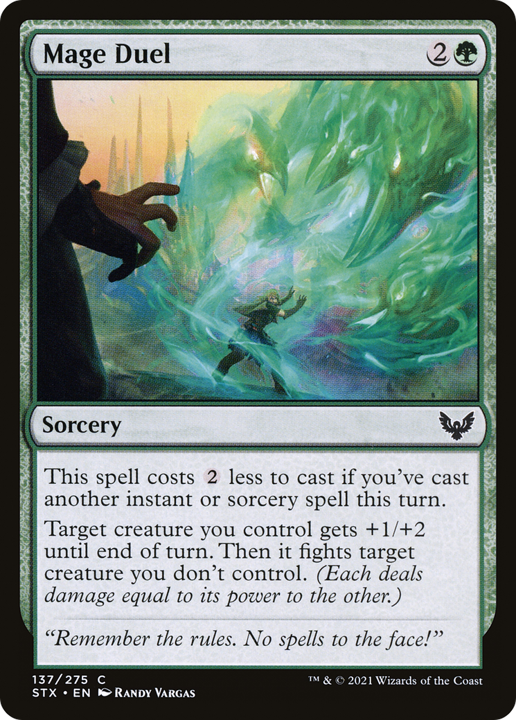 Mage Duel (STX-137)  Foil - Strixhaven: School of Mages