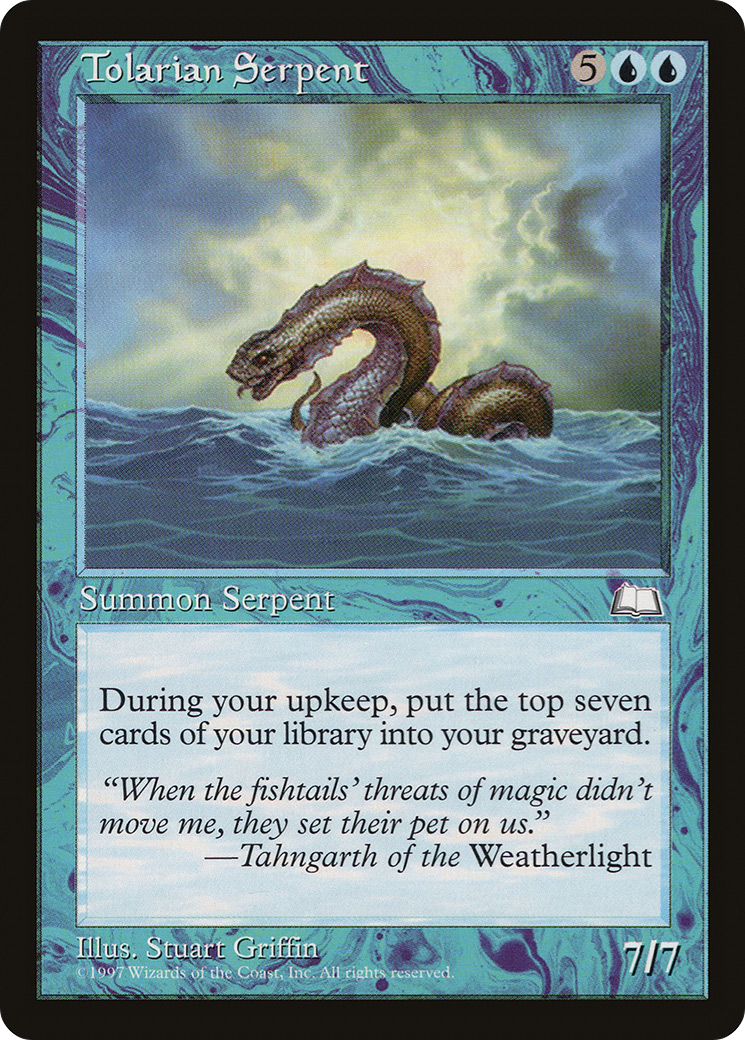 Tolarian Serpent (WTH-)  - Weatherlight