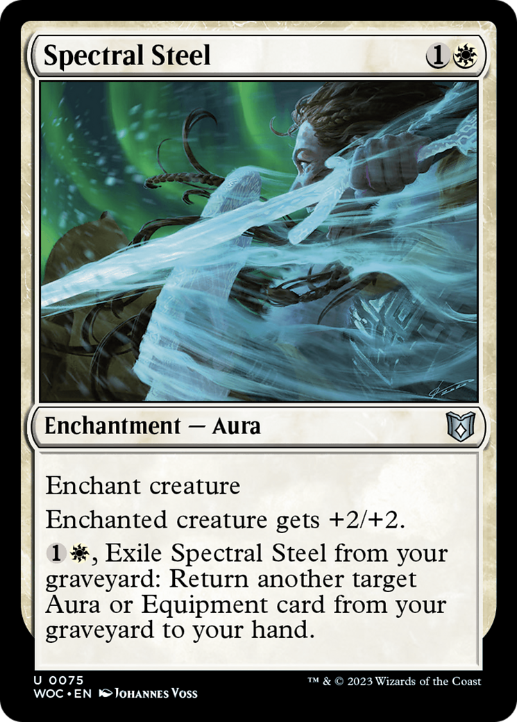Spectral Steel (WOC-075)  - Wilds of Eldraine Commander