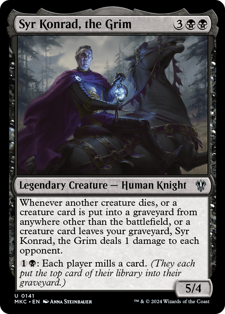 Syr Konrad, the Grim (MKC-141)  - Murders at Karlov Manor Commander