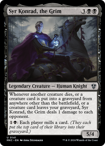 Syr Konrad, the Grim (MKC-141)  - Murders at Karlov Manor Commander