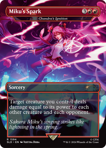 Miku's Spark - Chandra's Ignition (SLD-1594)  - Secret Lair Drop / Miku's Spark (Borderless)
