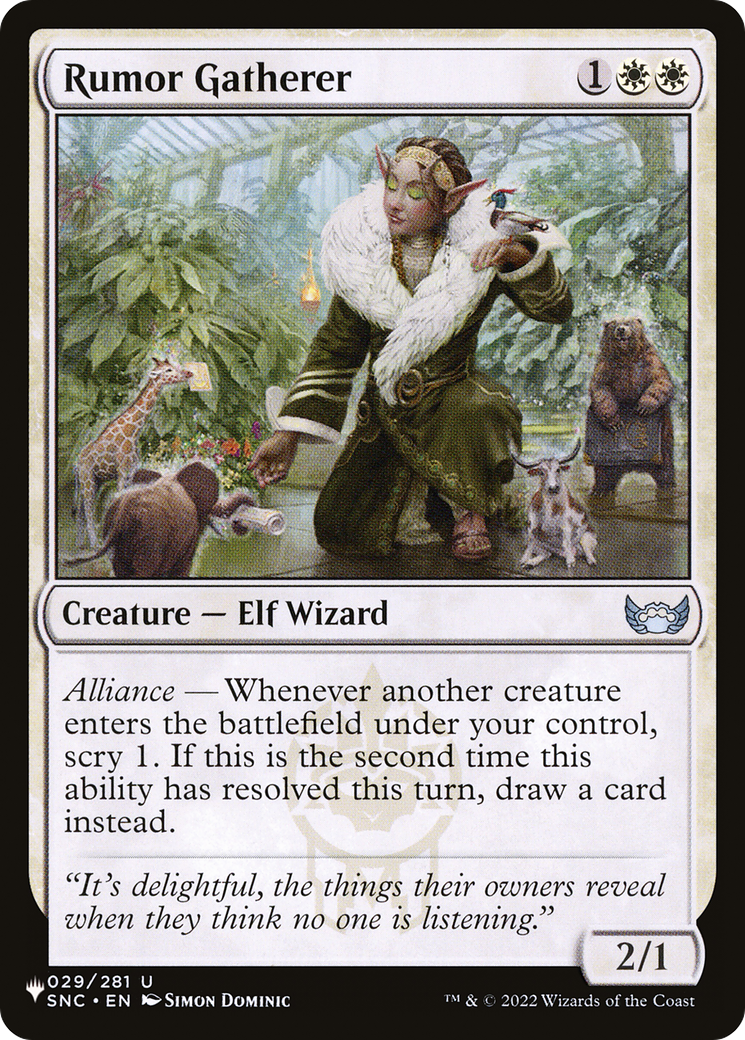 Rumor Gatherer (LIST-SNC-29)  - The List
