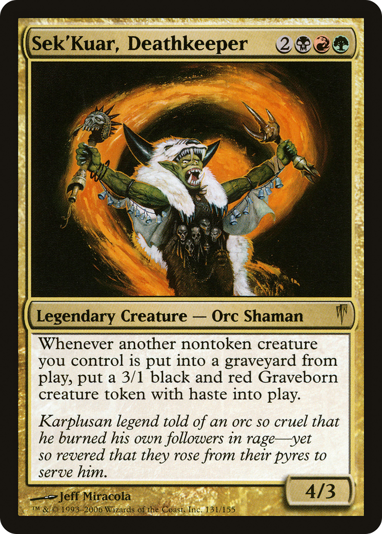 Sek'Kuar, Deathkeeper (CSP-131)  Foil - Coldsnap