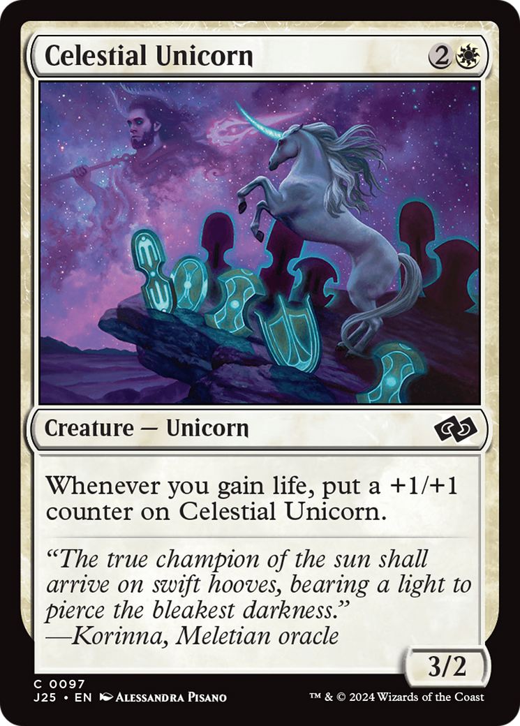 Celestial Unicorn (J25-097)  - Foundations Jumpstart