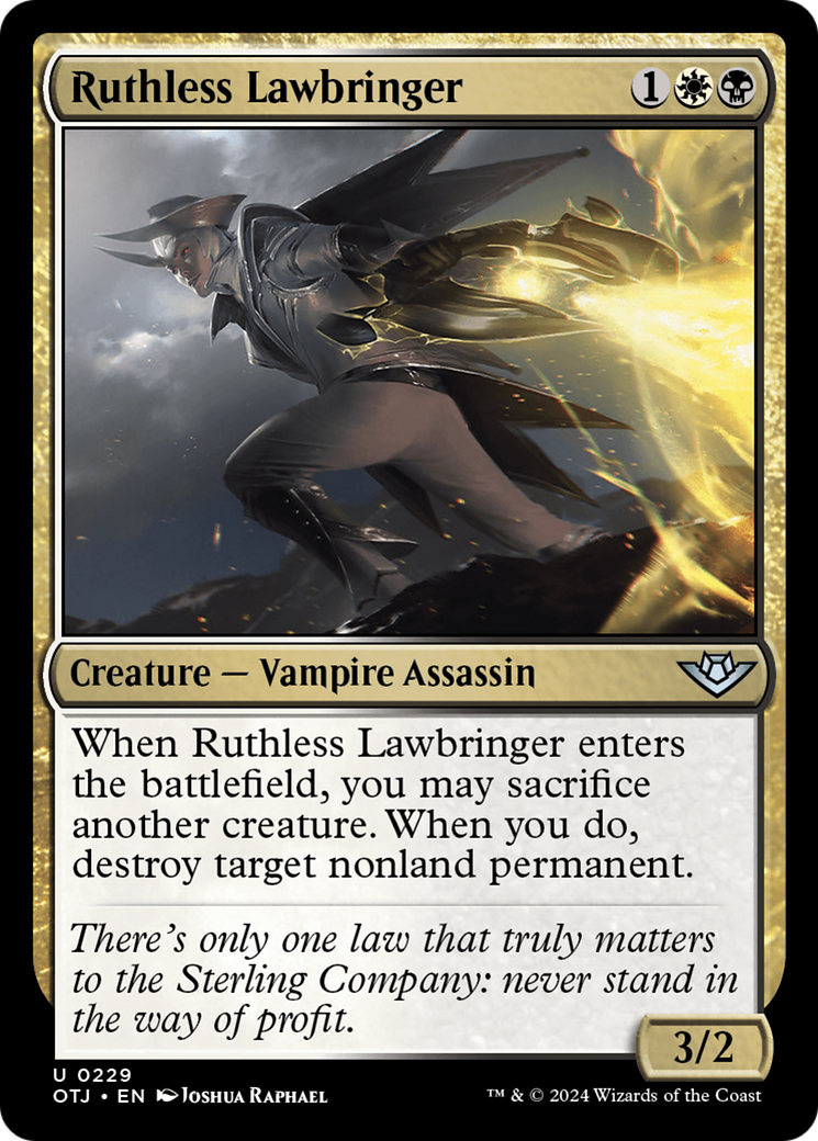 Ruthless Lawbringer (OTJ-229)  Foil - Outlaws of Thunder Junction