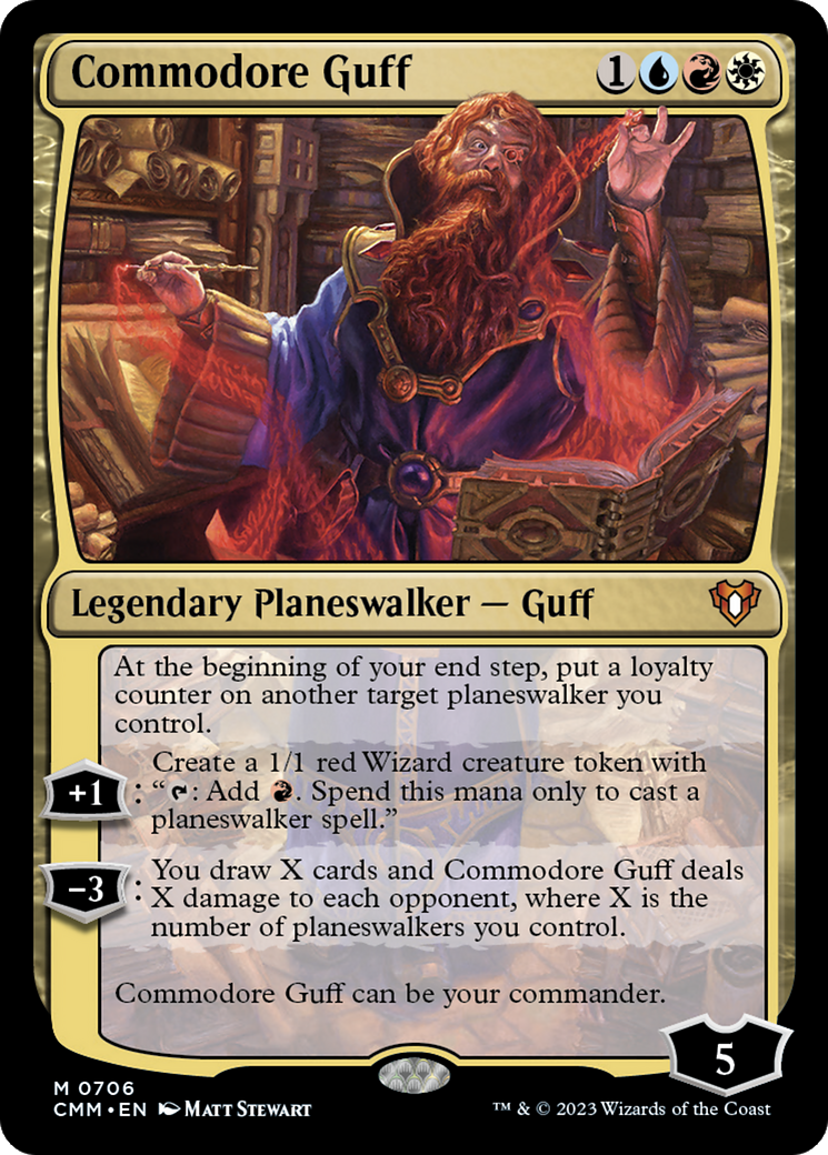 Commodore Guff (CMM-706)  Foil - Commander Masters