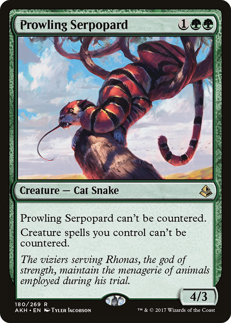 Prowling Serpopard (AKH-180) - Amonkhet Foil