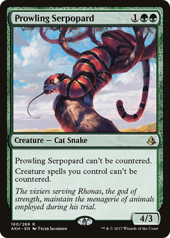 Prowling Serpopard (AKH-180)  Foil - Amonkhet